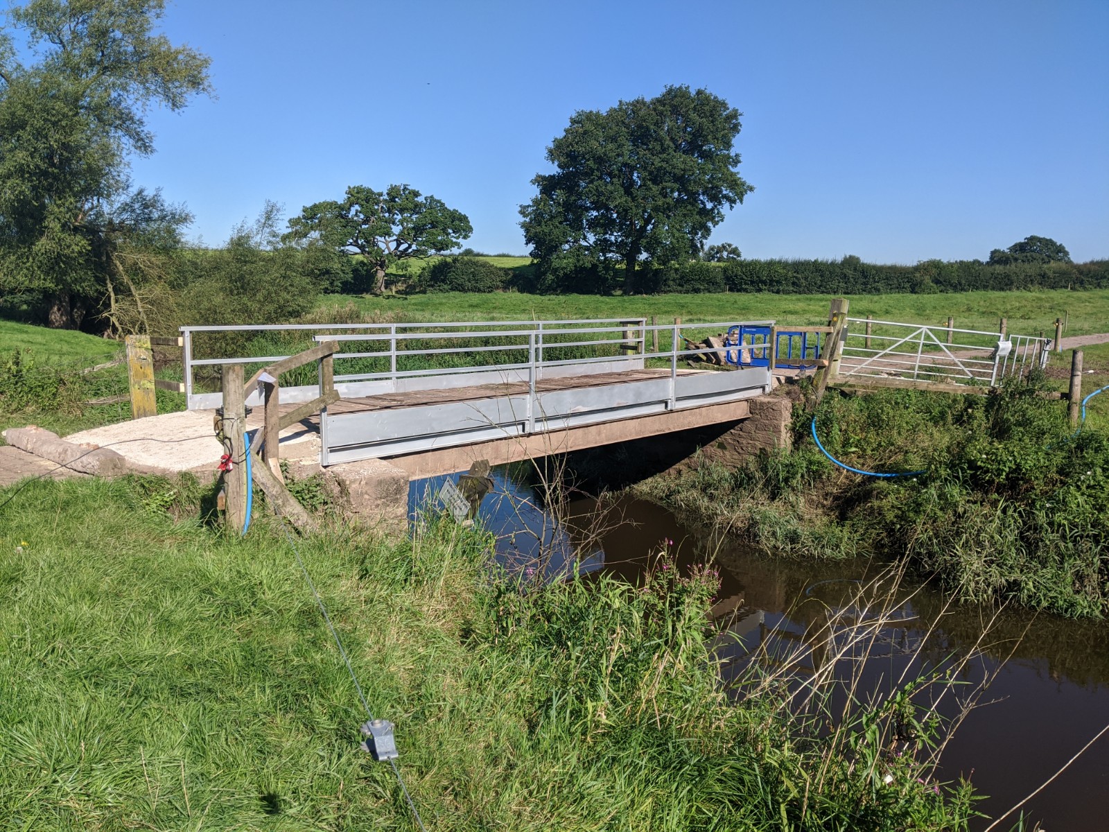 The repaired bridge over the Weaver, September 1st